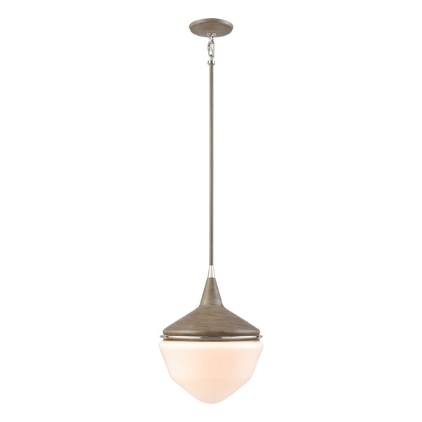 Elk Mid-Century Schoolhouse 12'' Wide 1-Light Mini Pendant - Pecan 69275/1