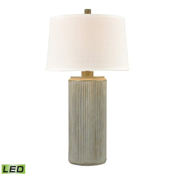 Elk Fabrello 35'' High 1-Light Table Lamp - Polished Concrete - Includes Led Bulb 77202-LED