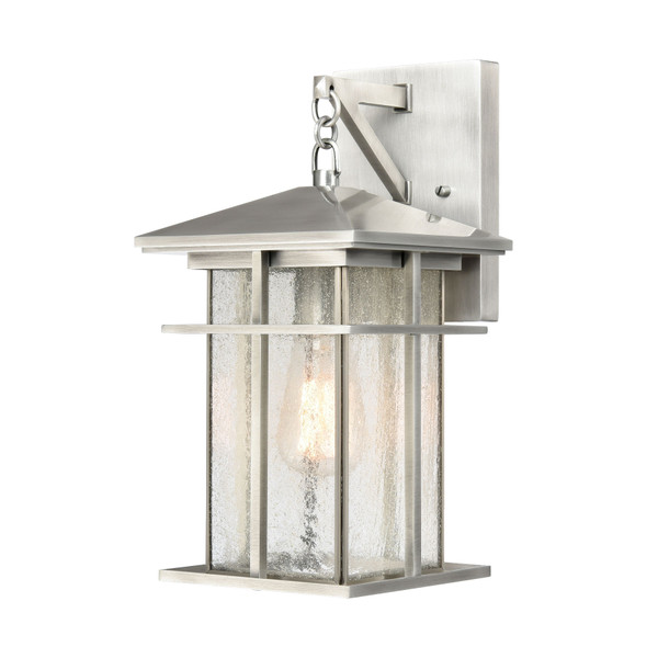 Elk Oak Park 14'' High 1-Light Outdoor Sconce - Antique Brushed Aluminum 89370/1