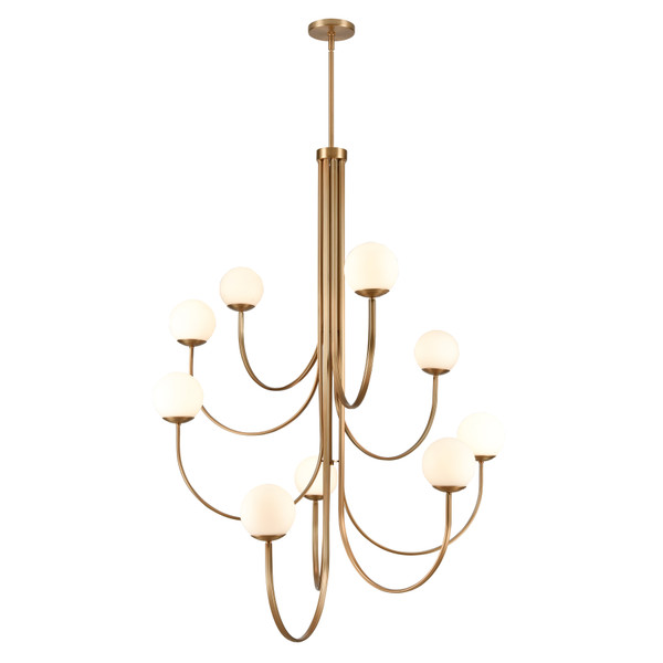 Elk Caroline 44'' Wide 9-Light Chandelier - Brushed Gold 89681/9