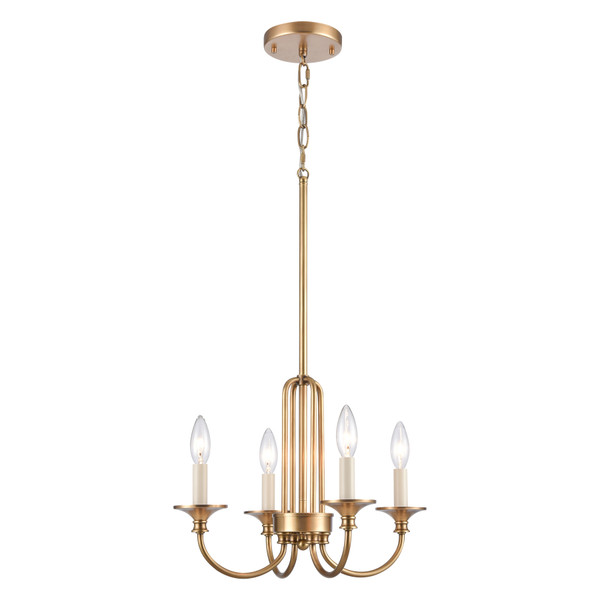 Elk Cecil 16'' Wide 4-Light Semi Flush Mount - Natural Brass 89723/4