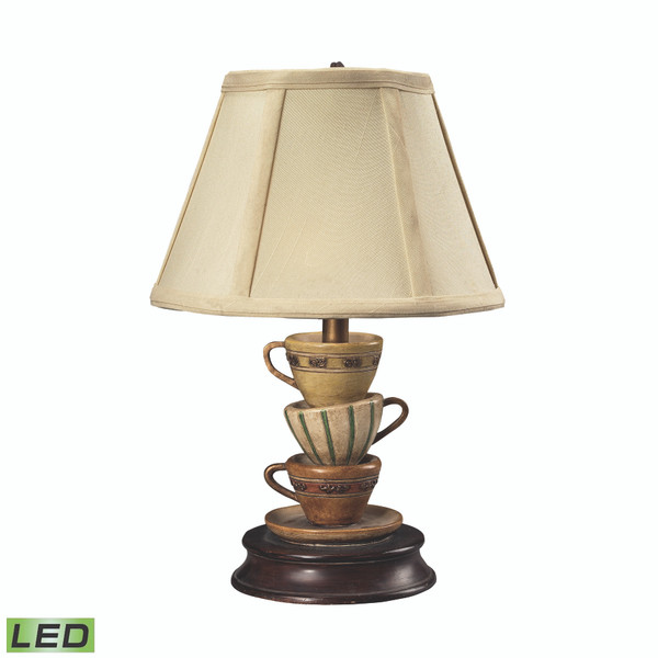 Elk Accent Lamp 12.8'' High 1-Light Table Lamp - Multicolor - Includes Led Bulb 93-10013-LED