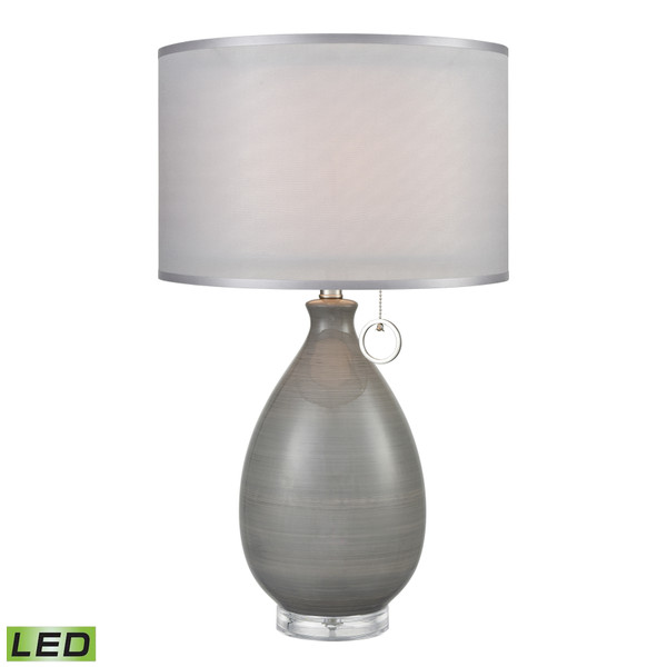 Elk Clothilde 26'' High 1-Light Table Lamp - Gray - Includes Led Bulb D3792-LED