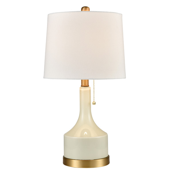 Elk Small But Strong 21'' High 1-Light Table Lamp - White D4312