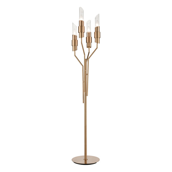 Elk Carisbrooke 64'' High 4-Light Floor Lamp - Burnished Brass D4458