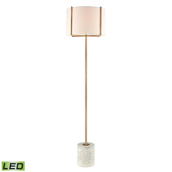 Elk Trussed 63'' High 1-Light Floor Lamp - White - Includes Led Bulb D4550-LED