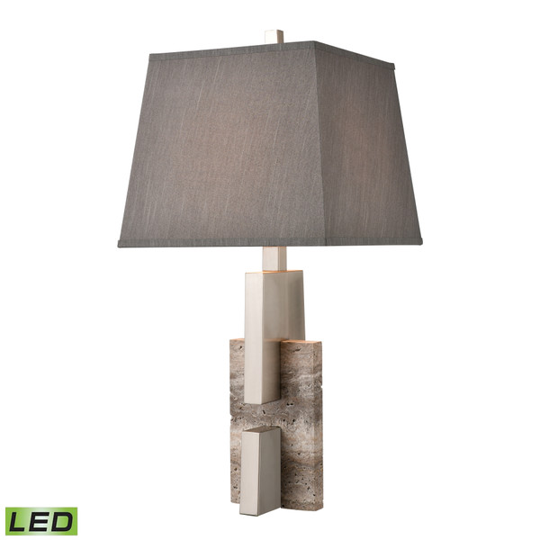 Elk Rochester 32'' High 1-Light Table Lamp - Brushed Nickel - Includes Led Bulb D4668-LED