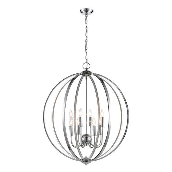 Elk Venue 32'' Wide 8-Light Pendant - Chrome D4685