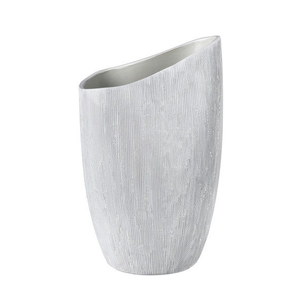 Elk Scribing Vase - White H0017-9747
