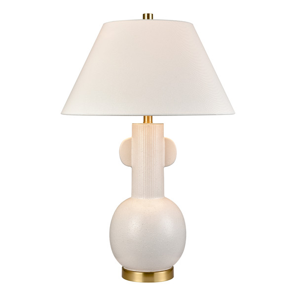 Elk Avrea 29.5'' High 1-Light Table Lamp - White Glaze - Includes Led Bulb H0019-11078-LED
