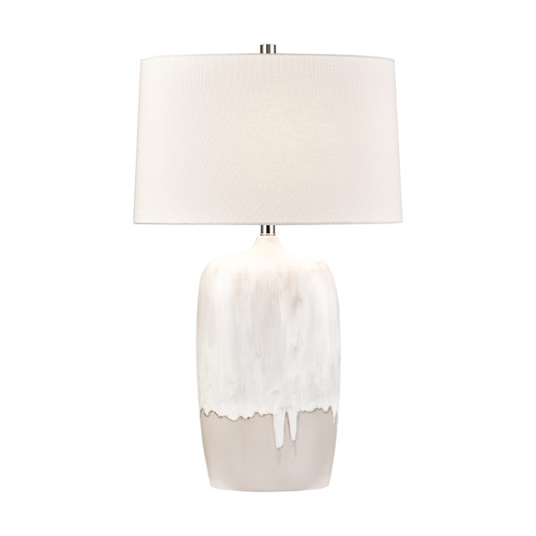 Elk Ruthie 32'' High 1-Light Table Lamp - White Glaze H0019-11082
