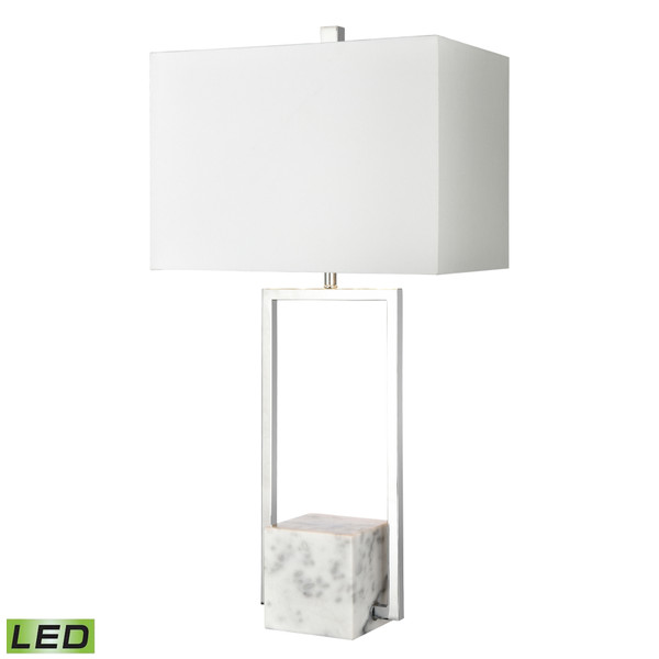 Elk Dunstan Mews 31'' High 1-Light Table Lamp - Chrome - Includes Led Bulb H0019-8018-LED
