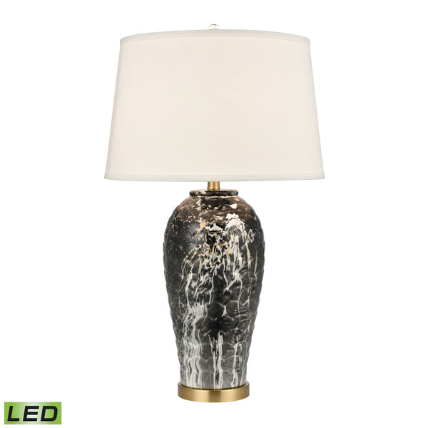 Elk Causeway Waters 30'' High 1-Light Table Lamp - Black - Includes Led Bulb H0019-9543-LED