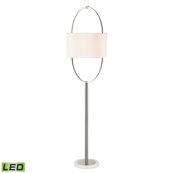 Elk Gosforth 68'' High 1-Light Floor Lamp - Polished Nickel - Includes Led Bulb H0019-9572-LED