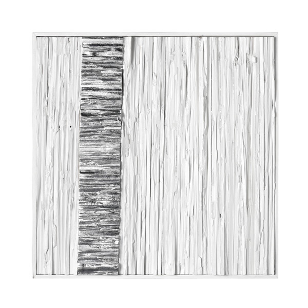 Elk Stripe Wood Dimensional Wall Art - White H0036-9737
