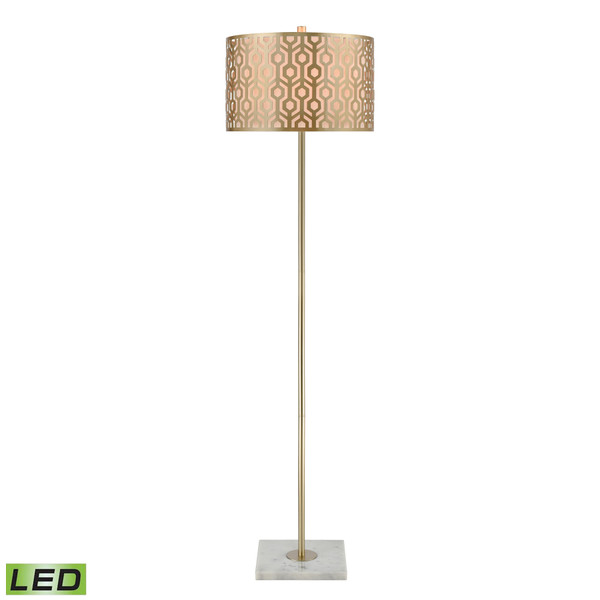 Elk Meliton 61'' High 1-Light Floor Lamp - Champagne Gold - Includes Led Bulb H019-7236-LED