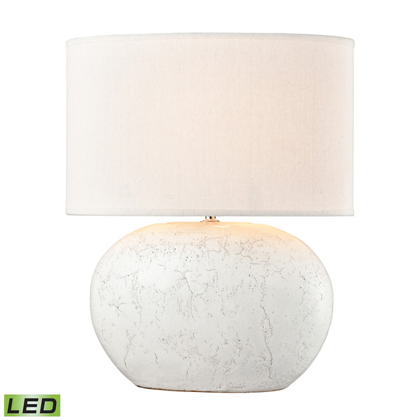 Elk Fresgoe 20'' High 1-Light Table Lamp - White - Includes Led Bulb H019-7257-LED