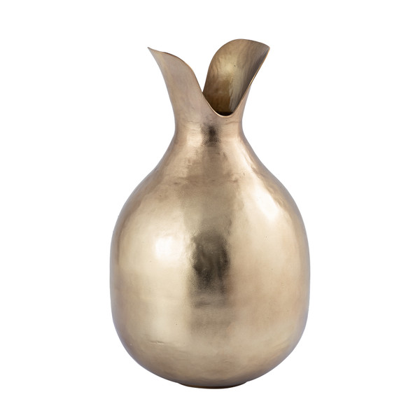 Elk Shaffer Vase - Large Brass H0897-10952
