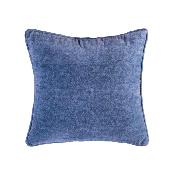 Elk Bombay Damask 20X20 Reversible Pillow - Blue PLW001B