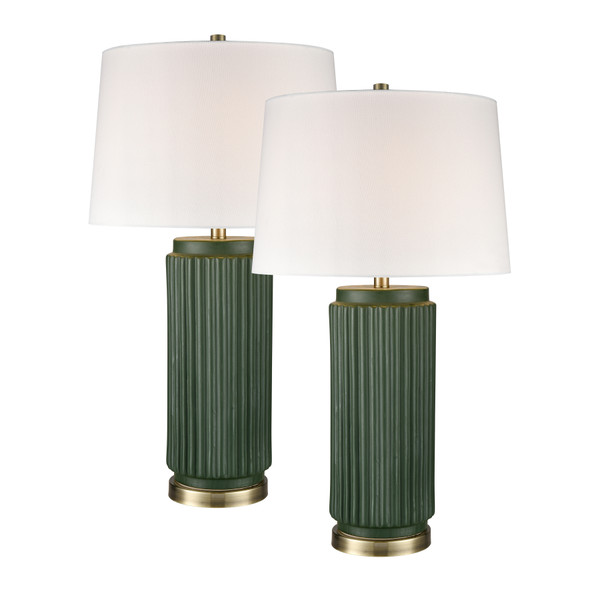 Elk Knox 30'' High 1-Light Table Lamp - Set Of 2 Dark Green S0019-10295/S2