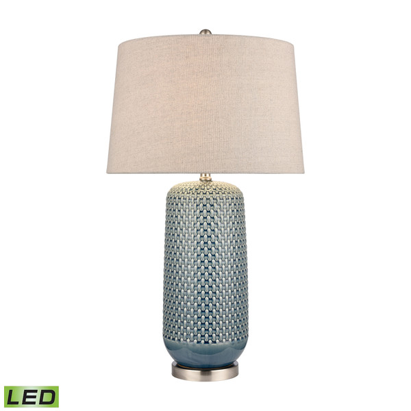 Elk Dawlish Bay 31'' High 1-Light Table Lamp - Blue - Includes Led Bulb S0019-9484-LED