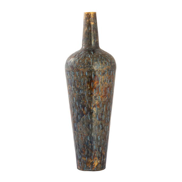 Elk Fowler Vase - Large Patinated Brass S0807-9778