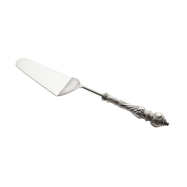 Elk Brass And Stainless Steel Cake Server With Embossed Silver Plated SERVER022