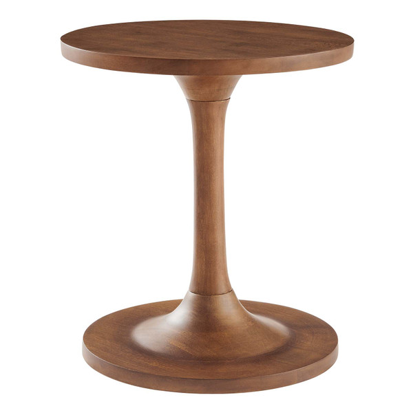 Modway Lina Round Mango Wood Side Table EEI-6573-WAL
