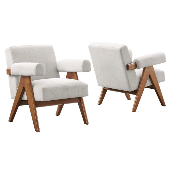 Modway Lyra Fabric Armchair - Set Of 2 EEI-6704-HEI