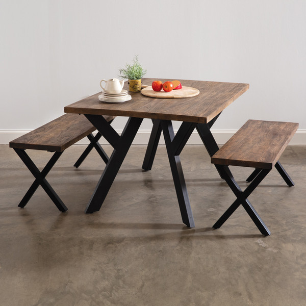 Abingdon Kitchen Table With Two Benches 510733 By CTW Home