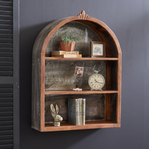 Arched Wood And Metal Shelf 510745 By CTW Home