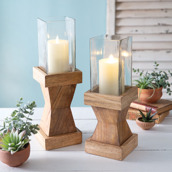 Set Of Two Finnigan Pillar Candle Holders 510756 By CTW Home