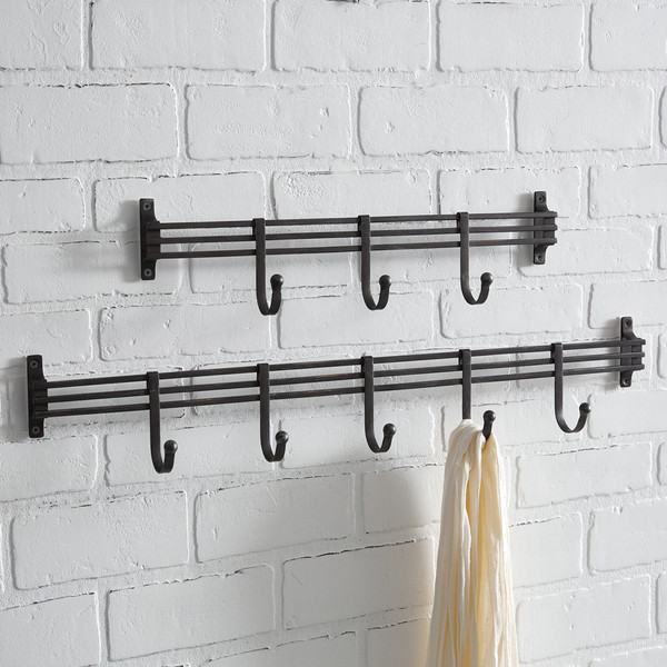 Set Of Two Iron Wall Mounted Coat Racks 530597 By CTW Home