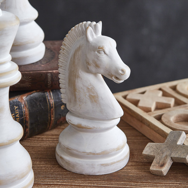 Resin Chess Sculpture - Knight 680680 By CTW Home