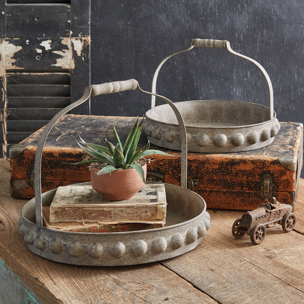 Set Of Two Stone Gardens Trays 790216 By CTW Home