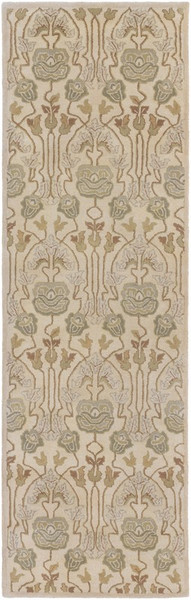 Surya Mentone Hand Tufted White Rug MTO-7006 - 2'6" x 8'