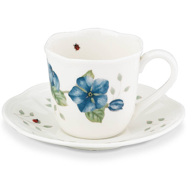 Butterfly Meadow Dinnerware Espresso Cup & Saucer 808071 By Lenox