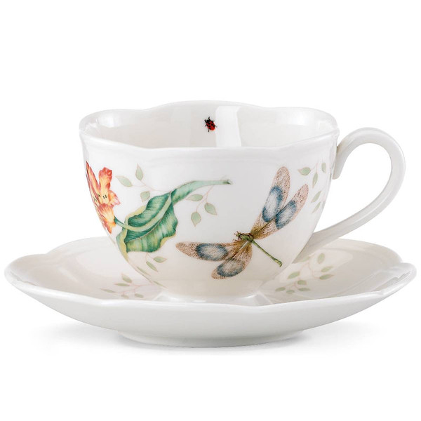 Butterfly Meadow Dinnerware Dragonfly Cup & Saucer 812101 By Lenox