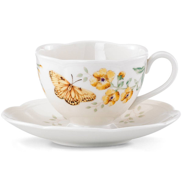Butterfly Meadow Dinnerware Fritillary Cup & Saucer 812463 By Lenox