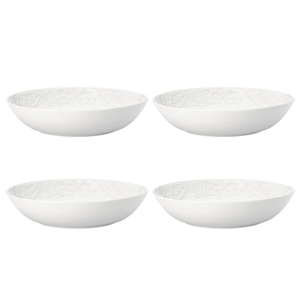 Opal Innocence Carved Dinnerware Ind Pasta Bowls (Set Of 4) 895726 By Lenox