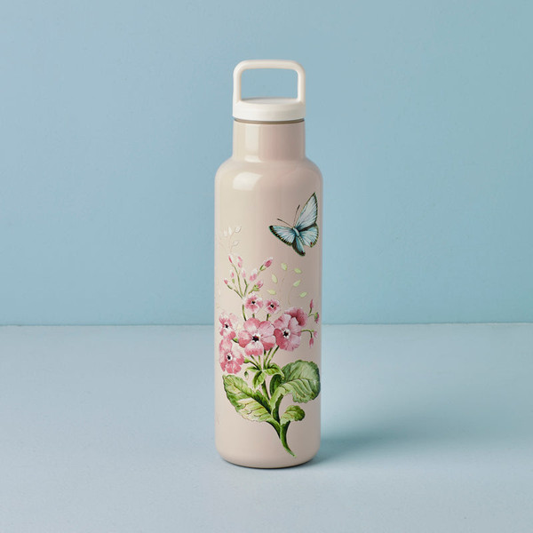 Butterfly Meadow Pink Water Bottle 895748 By Lenox