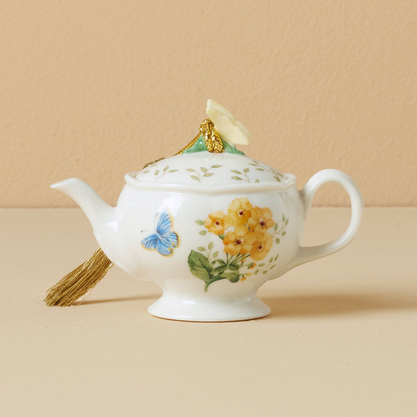 Butterfly Meadow Teapot Ornament 896350 By Lenox
