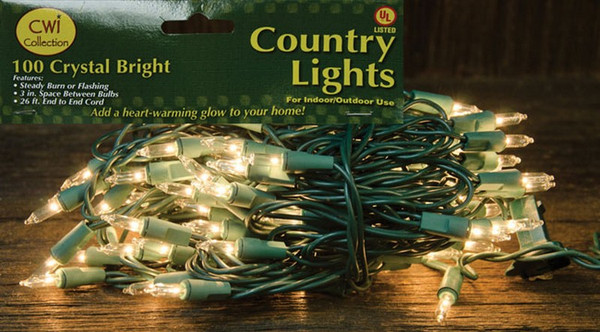 Light Set Green Cord 100Ct M66550 By CWI Gifts