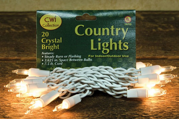 Light Set White Cord 20Ct M88930 By CWI Gifts