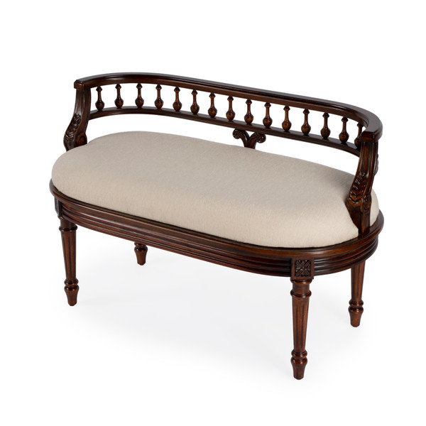 Butler Company Hathaway 37" Upholstered Bench, Dark Brown 2625024