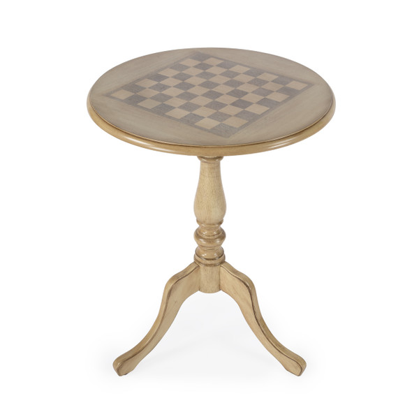 Butler Company Colbert 22" Round Pedestal Game Table, Beige 3405424