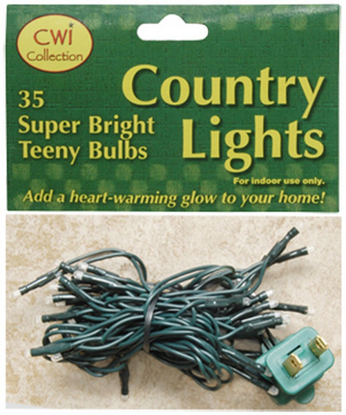 Teeny Lights Green Cord 35Ct MLT3516 By CWI Gifts
