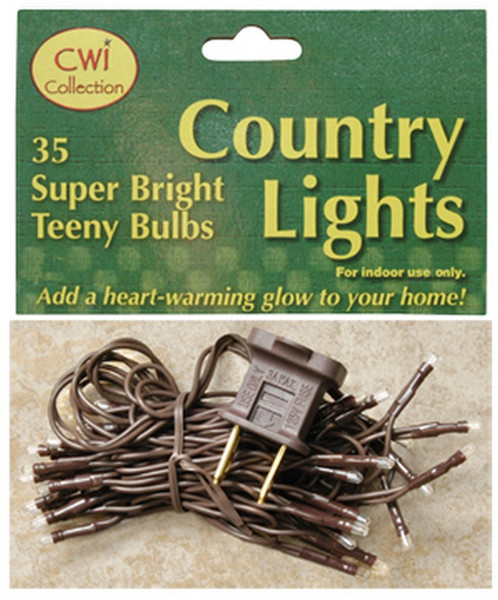 Teeny Lights Brown Cord 35Ct MLT353 By CWI Gifts