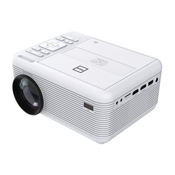 Petra Bluetooth(R) 480P Lcd Compact Projector With Built-In Dvd Player, 100-In. Foldup Screen, And Remote (White) CURRPJ241WHT