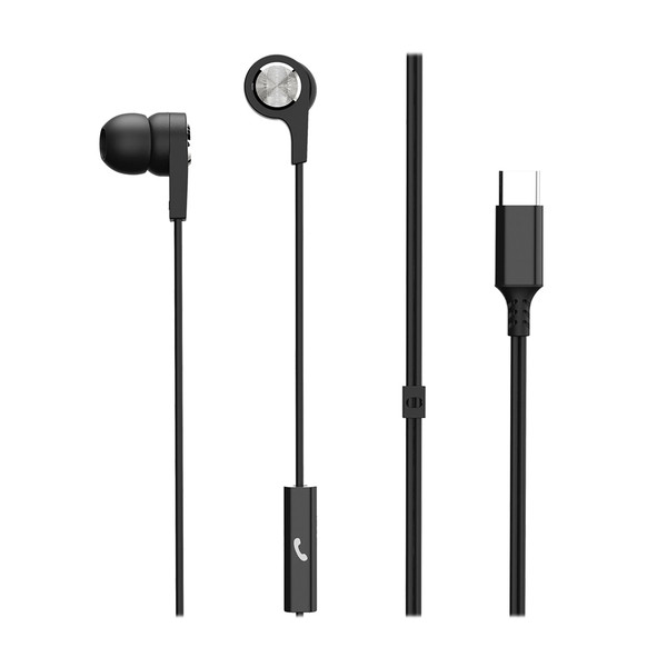 Petra Sync Up Type-C(R) Wired Earbuds With Microphone, Black MXL199261